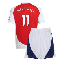 Arsenal Gabriel Martinelli #11 Hjemmedraktsett Barn 2024-25 Kortermet (+ Korte bukser)